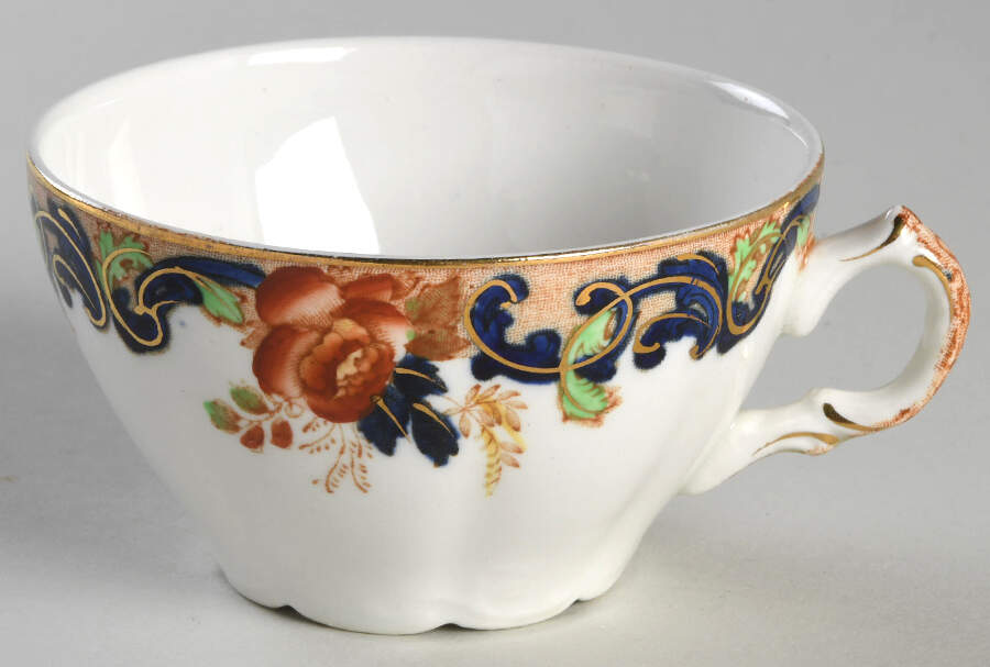 Majestic Multicolored (Scalloped) Flat Cup by John Maddock & Sons-1