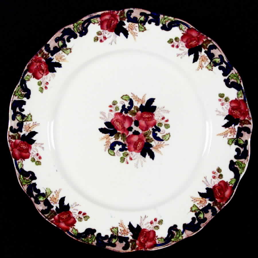 Majestic Multicolored (Scalloped) Luncheon Plate by John Maddock & Sons-1