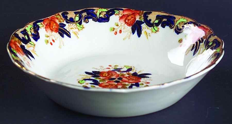 Majestic Multicolored (Scalloped) Fruit/Dessert (Sauce) Bowl by John Maddock & Sons-1