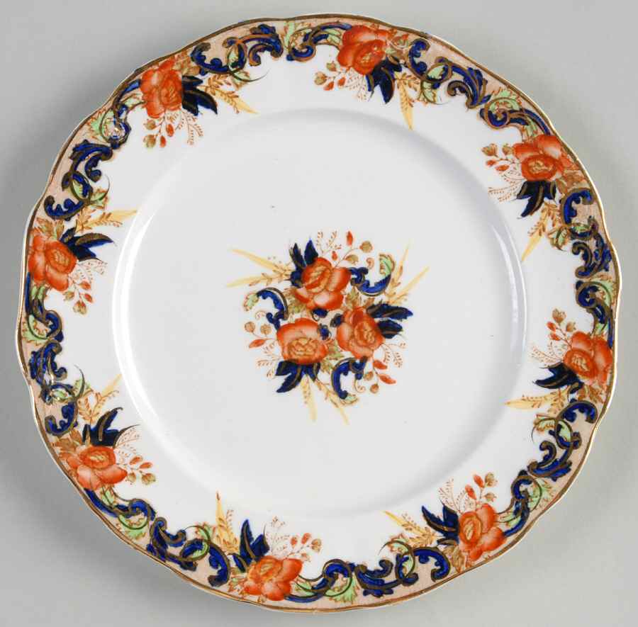 Majestic Multicolored (Scalloped) Dessert/Pie Plate by John Maddock & Sons-1