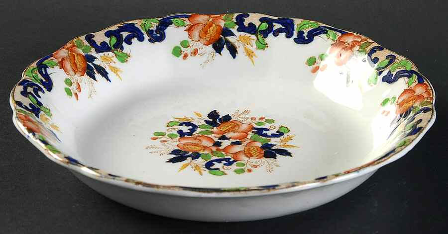 Majestic Multicolored (Scalloped) Coupe Soup Bowl by John Maddock & Sons-1