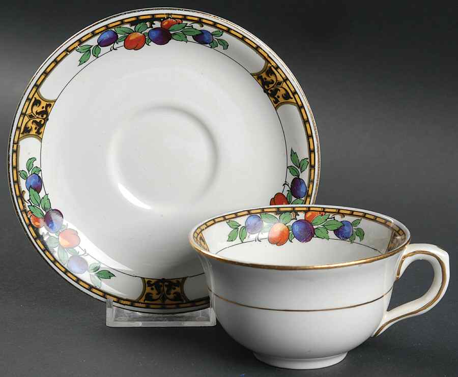 Manchester Flat Cup & Saucer Set by John Maddock & Sons-1