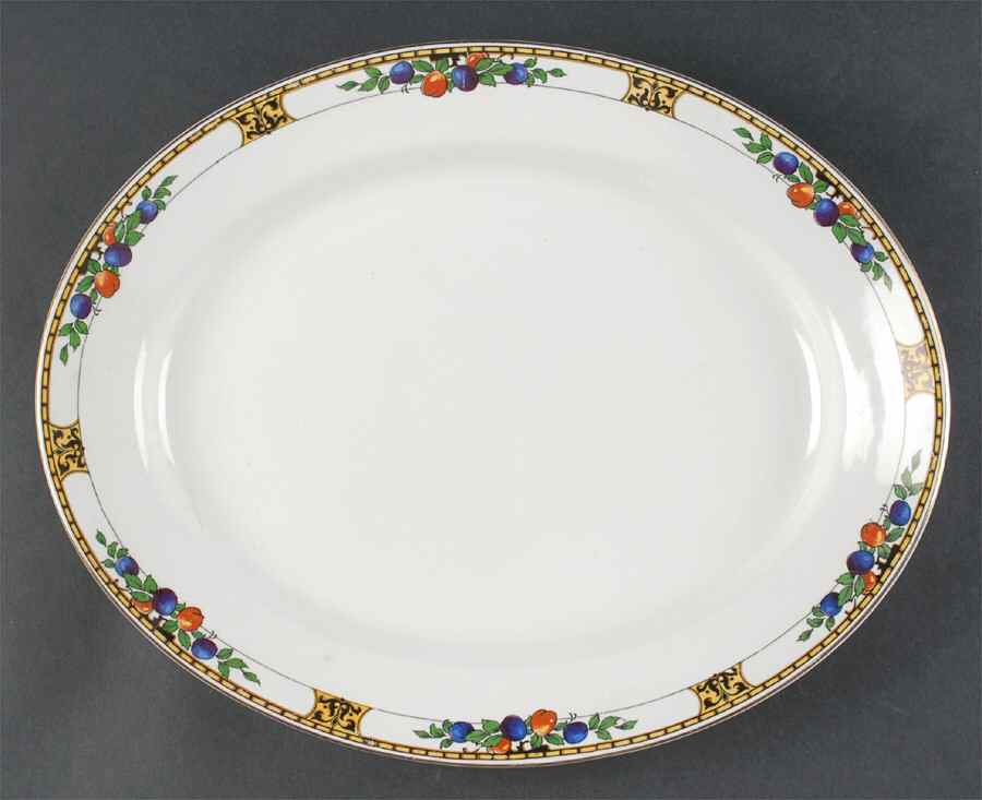 Manchester 14" Oval Serving Platter by John Maddock & Sons-1