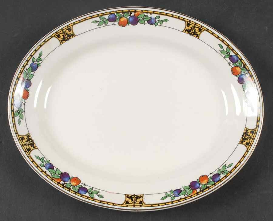 Manchester 10" Oval Serving Platter by John Maddock & Sons-1