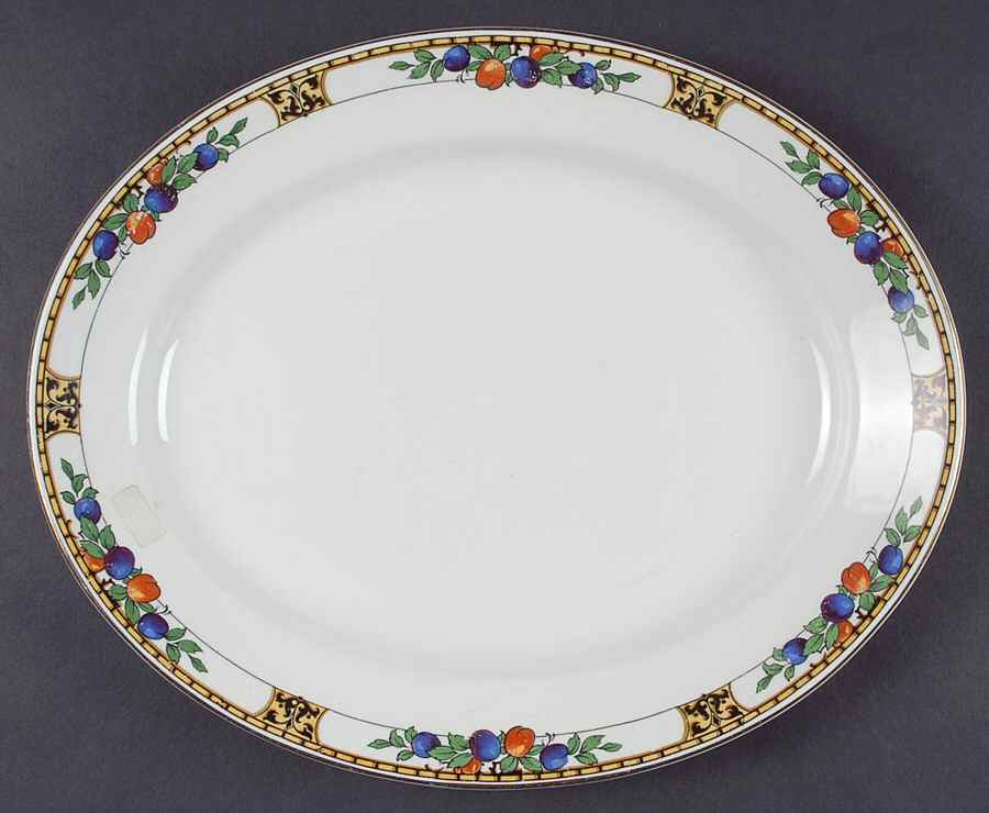 Manchester 12" Oval Serving Platter by John Maddock & Sons-1