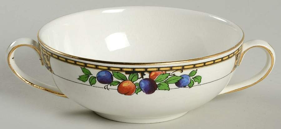 Manchester Flat Cream Soup Bowl by John Maddock & Sons-1