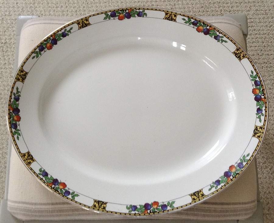 Manchester 15" Oval Serving Platter by John Maddock & Sons-1