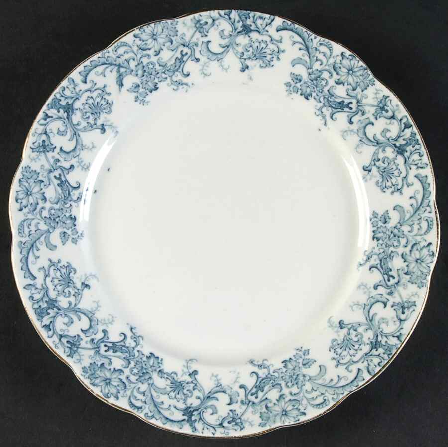 Meredith Blue Green Salad Plate by John Maddock & Sons-1