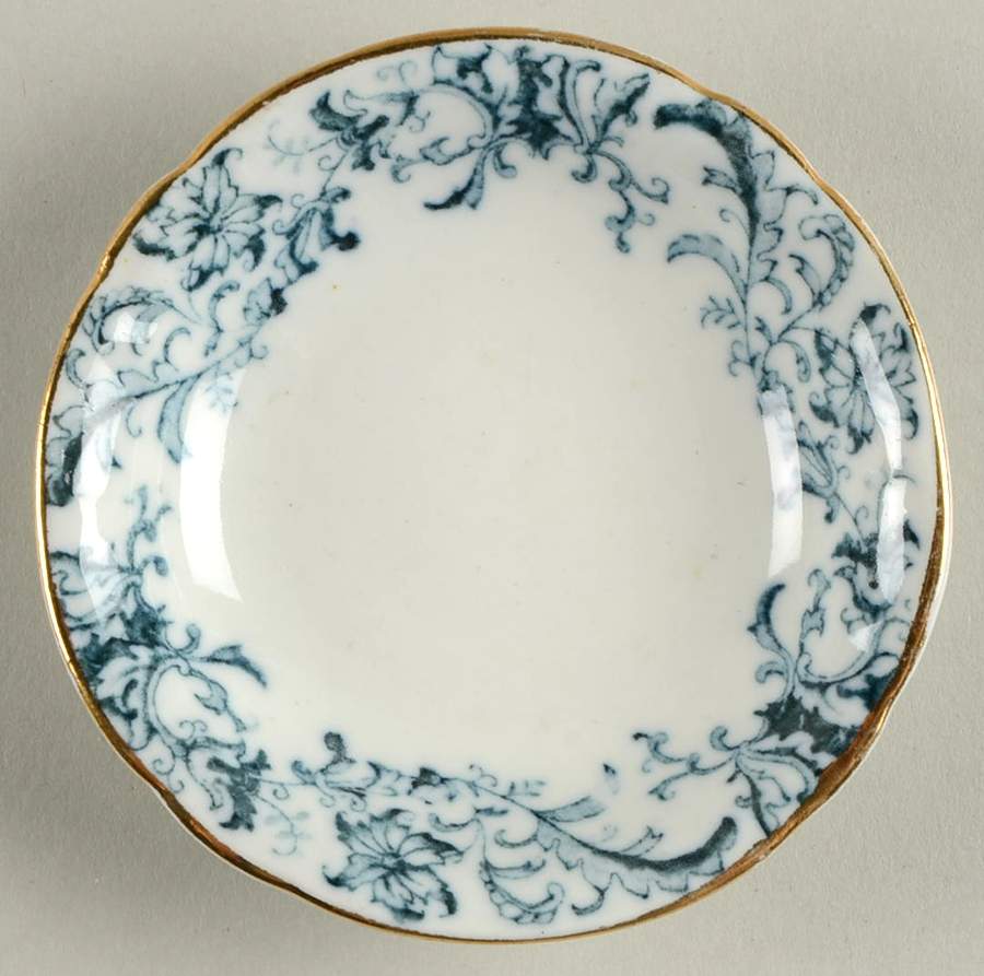 Meredith Blue Green Butter Pat by John Maddock & Sons-1