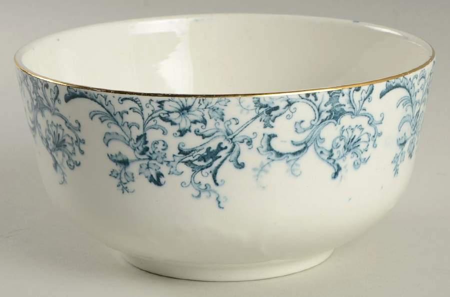 Meredith Blue Green Cranberry Bowl by John Maddock & Sons-1
