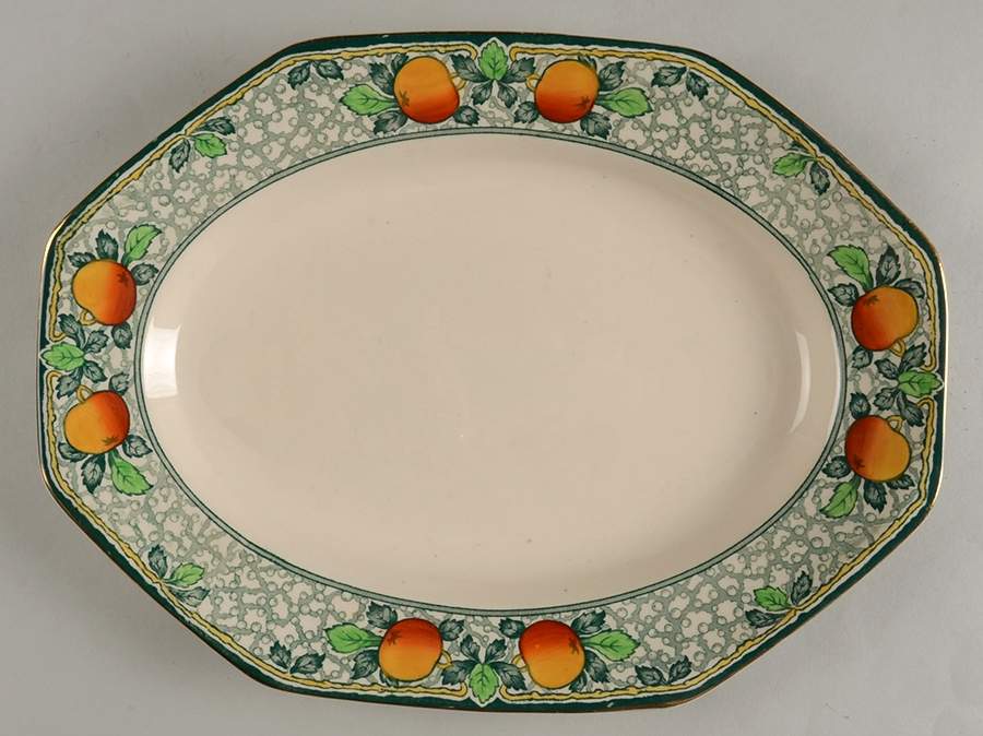 Newtown 12" Oval Serving Platter by John Maddock & Sons-1