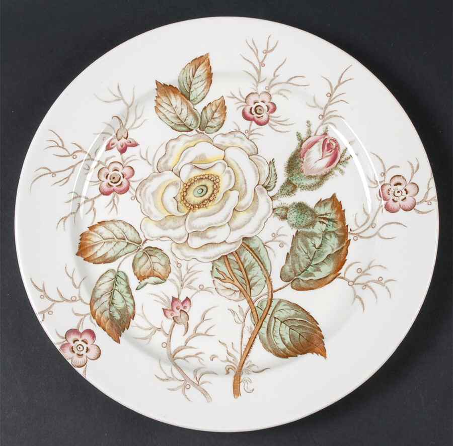 Old Rose 12" Chop Plate (Round Platter) by John Maddock & Sons-1