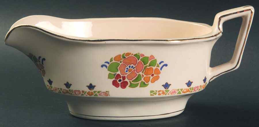 Pastel Gravy Boat by John Maddock & Sons-1