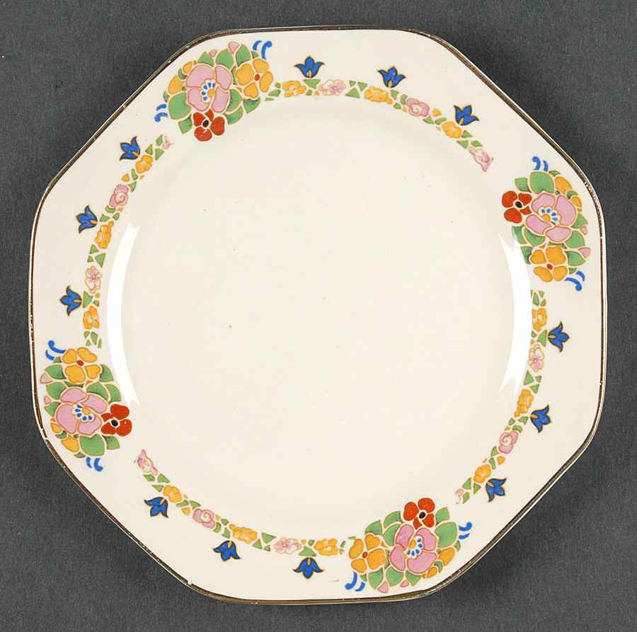 Pastel Bread & Butter Plate by John Maddock & Sons-1