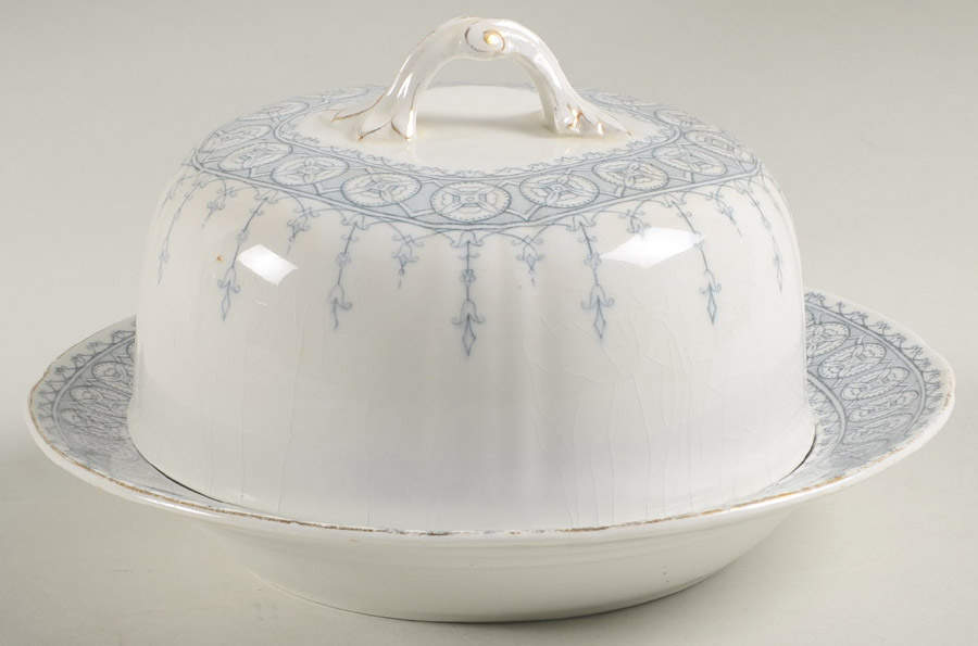 Premier Gray Round Covered Butter by John Maddock & Sons-1