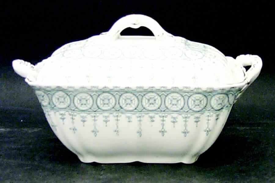 Premier Gray Sauce Boat & Lid by John Maddock & Sons-1
