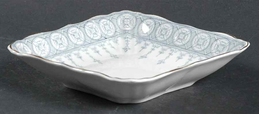Premier Gray Square Fruit/Dessert (Sauce) Bowl by John Maddock & Sons-1