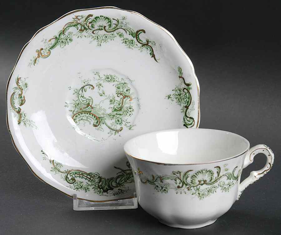 Rhine Flat Cup & Saucer Set by John Maddock & Sons-1