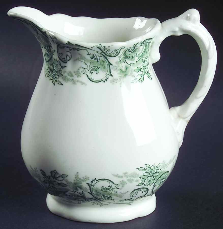 Rococo Green 16 Oz Pitcher by John Maddock & Sons-1
