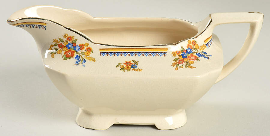 Royal Cameronian Gravy Boat by John Maddock & Sons-1