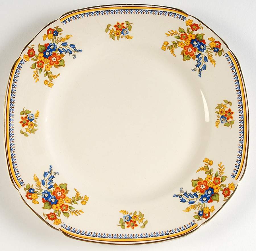 Royal Cameronian Luncheon Plate by John Maddock & Sons-1