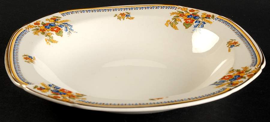 Royal Cameronian Rim Soup Bowl by John Maddock & Sons-1