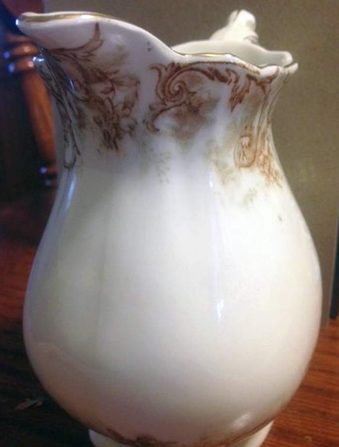 Rococo Brown Pitcher by John Maddock & Sons-1