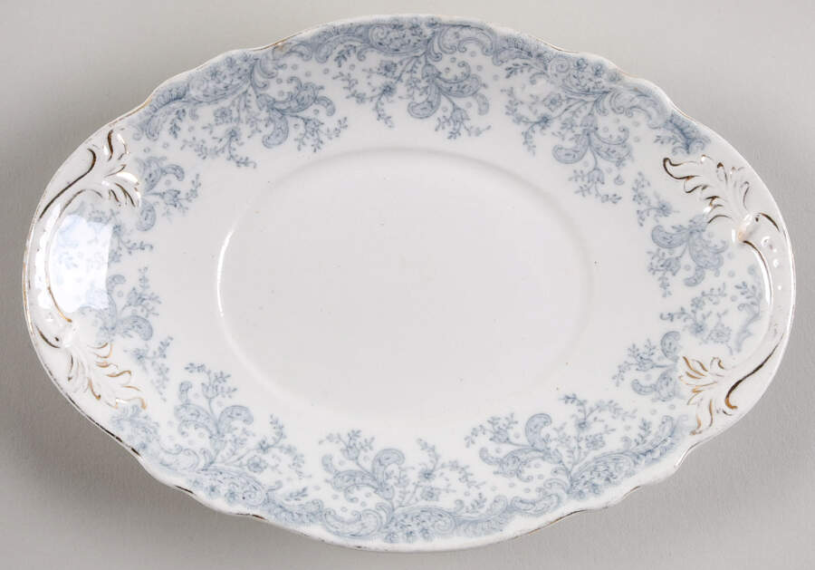 Seville Blue Underplate for Gravy Boat by John Maddock & Sons-1