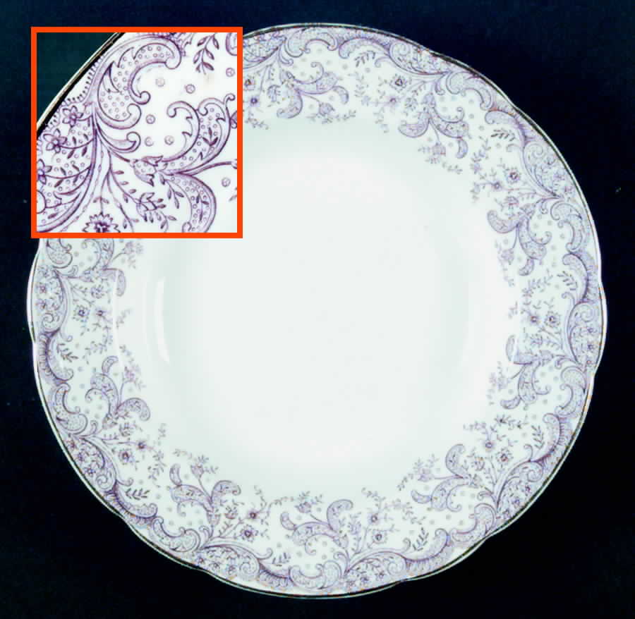 Seville Mulberry Rim Soup Bowl by John Maddock & Sons-1