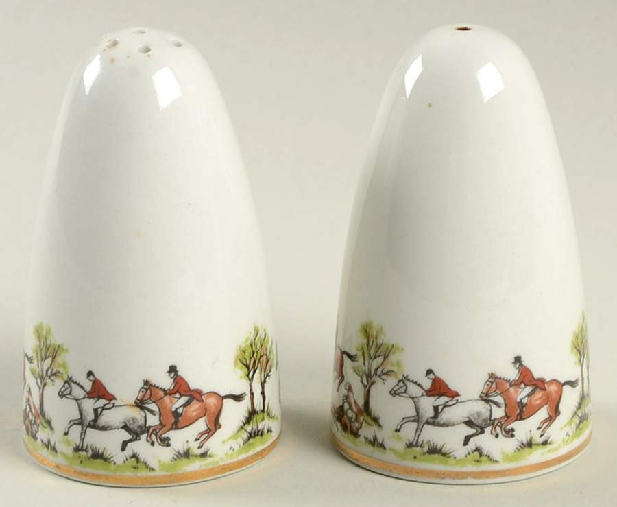 Tally Ho Salt & Pepper Set by John Maddock & Sons-1