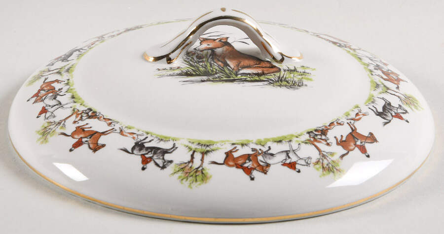 Tally Ho Lid for Round Vegetable by John Maddock & Sons-1