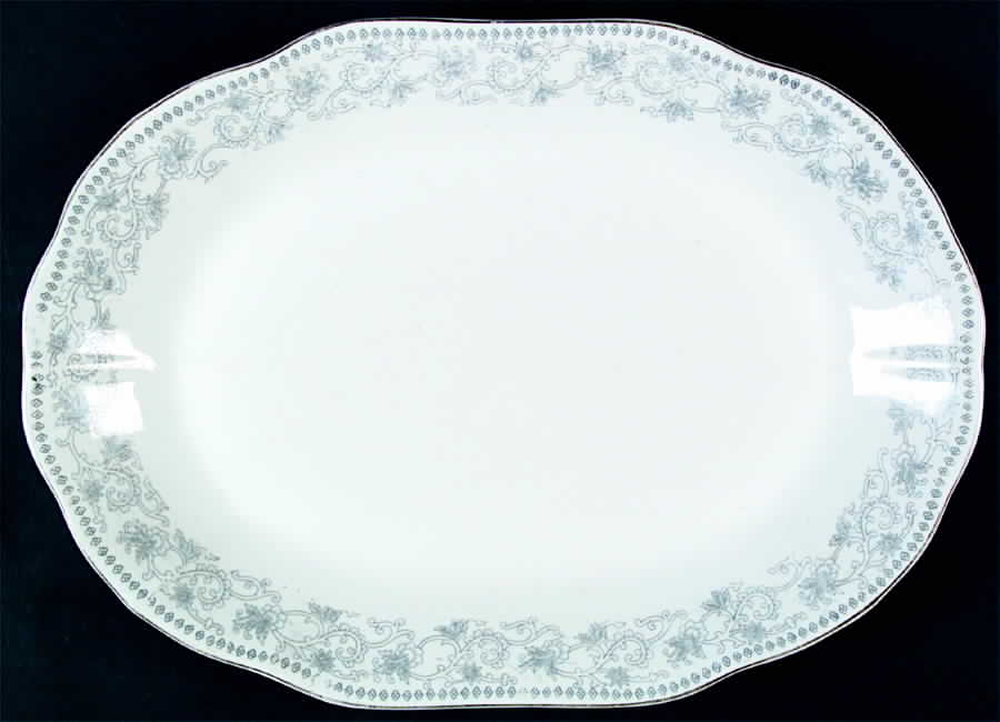 Waldorf 14" Oval Serving Platter by John Maddock & Sons-1