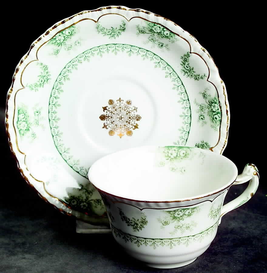 Warwick Flat Cup & Saucer Set by John Maddock & Sons-1