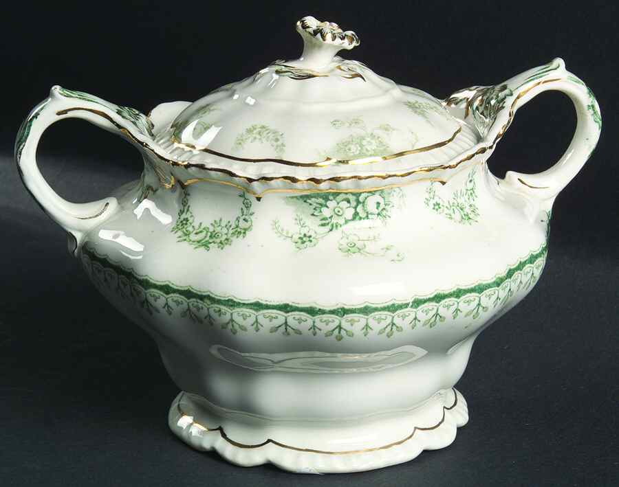 Warwick Sugar Bowl & Lid by John Maddock & Sons-1