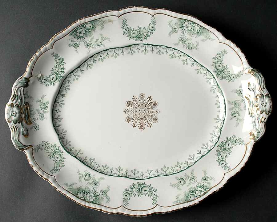 Warwick 14" Oval Serving Platter by John Maddock & Sons-1