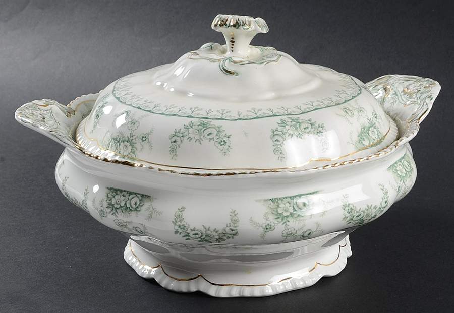 Warwick Round Covered Vegetable by John Maddock & Sons-1