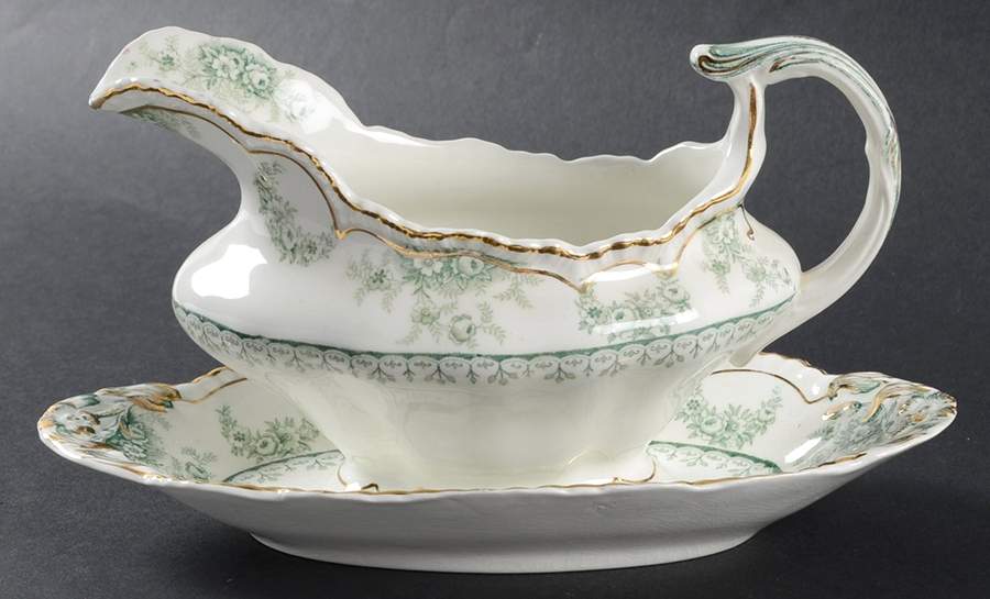 Warwick Gravy Boat & Underplate/Relish by John Maddock & Sons-1