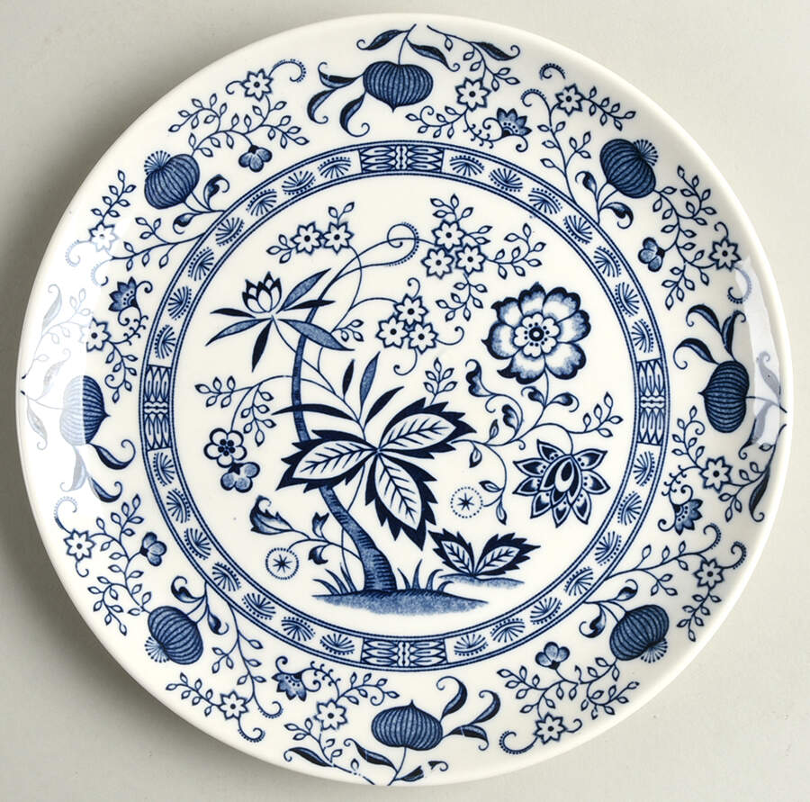 Blue Onion Luncheon Plate by Mayfair (Japan)-1