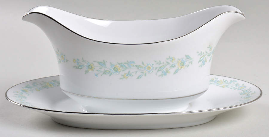 Aegean Gravy Boat with Attached Underplate by Majestic (Japan)-1