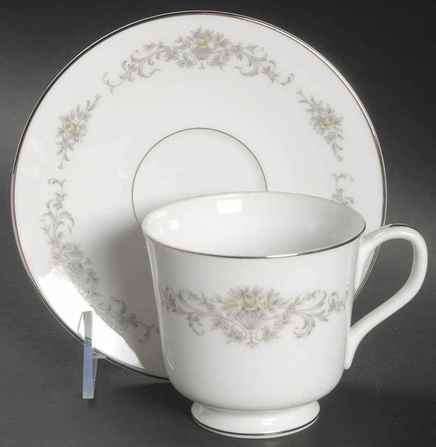 Greensboro Footed Cup & Saucer Set by Majestic (Japan)-1