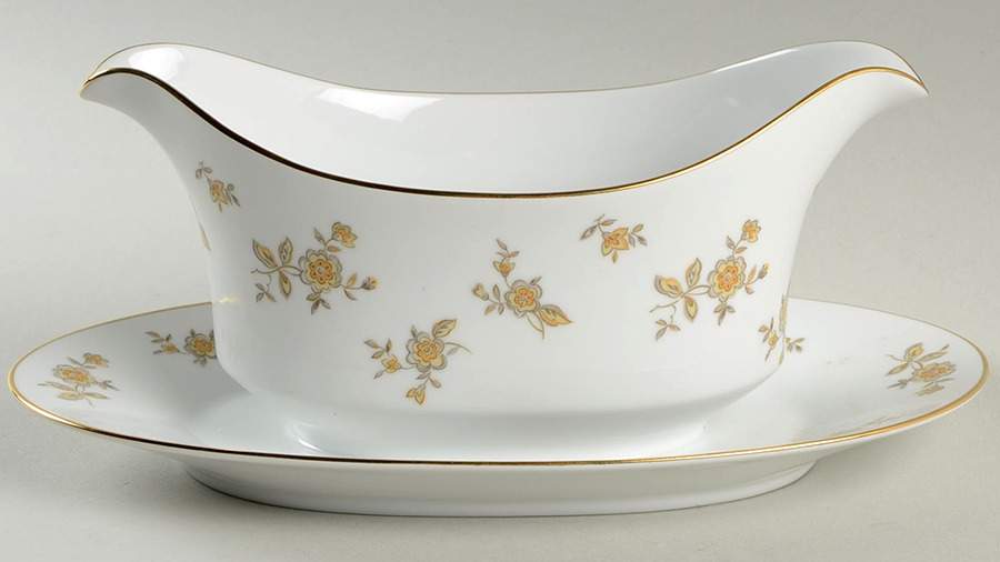 Hanover Gravy Boat with Attached Underplate by Majestic (Japan)-1
