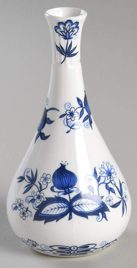 Blue Onion 5" Bud Vase by Seymour Mann-1