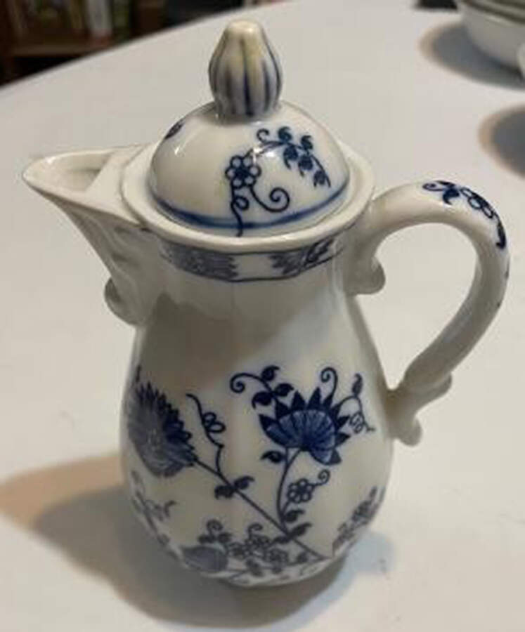 Blue Onion Mini Teapot & Lid by Seymour Mann-1