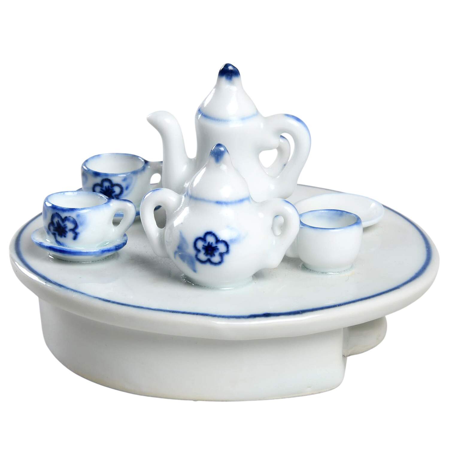 Blue Onion Lid for Figural Teapot by Seymour Mann-1