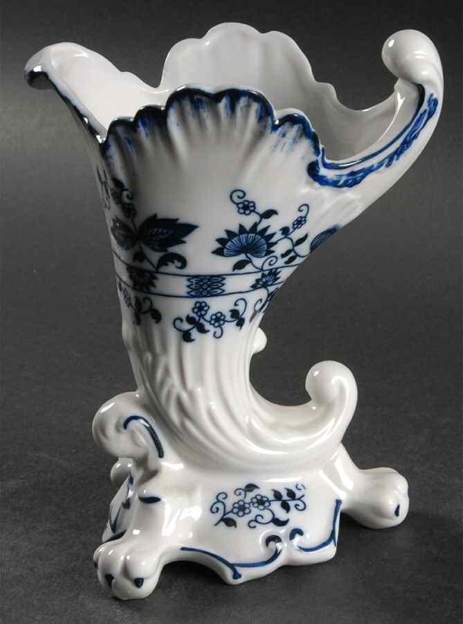 Blue Onion 6" Vase by Seymour Mann-1