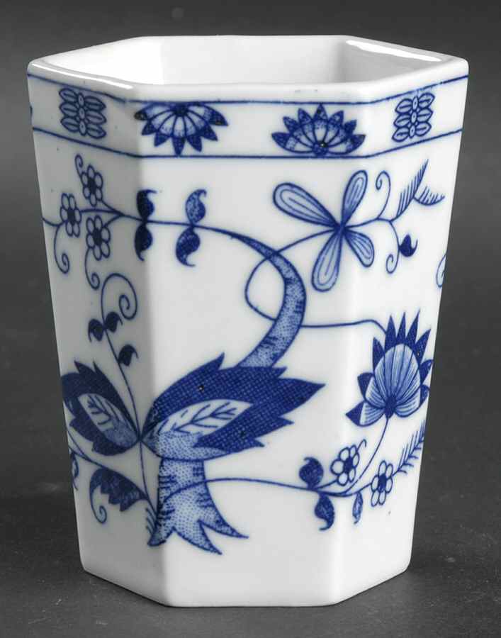 Blue Onion 3" Vase by Seymour Mann-1