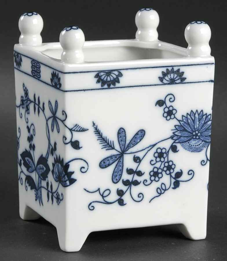 Blue Onion 4" Flower Pot by Seymour Mann-1