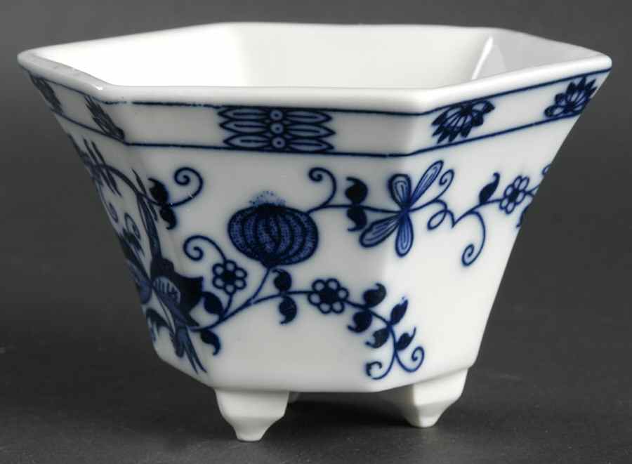 Blue Onion 2" Hexagonal Flower Pot by Seymour Mann-1