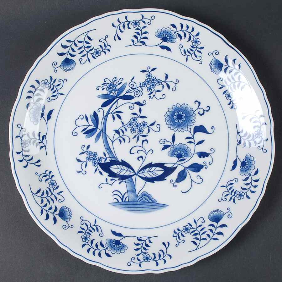 Blue Onion 12" Chop Plate (Round Platter) by Seymour Mann-1