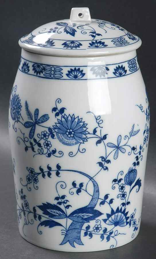 Blue Onion 7" Storage Jar & Lid by Seymour Mann-1